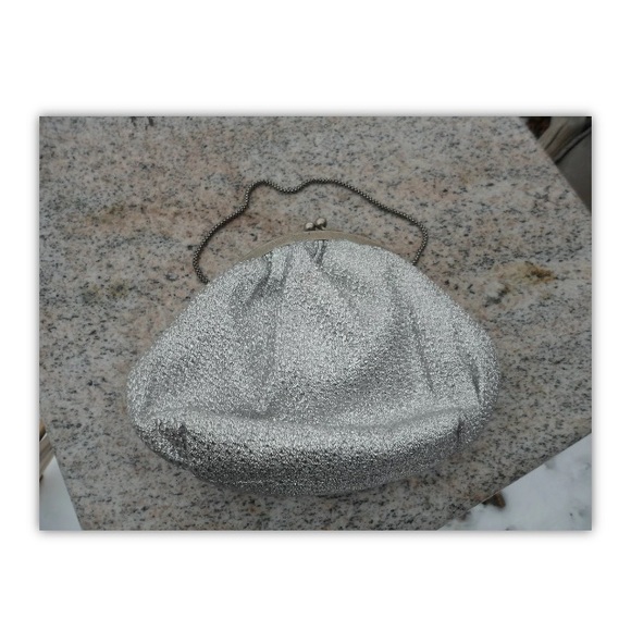 Du Val Silver Evening Hand Chain Bag Clasp Purse Hong Kong Du-Val Retro Vintage - Picture 4 of 8